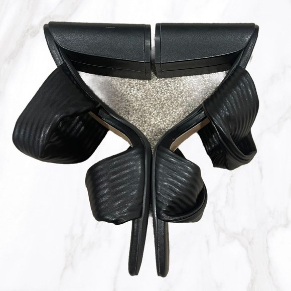 NWOT Dolce Vita Women's Black Emeley Slip-On Double Band Heeled Sandals, Size 10 - Picture 5 of 8